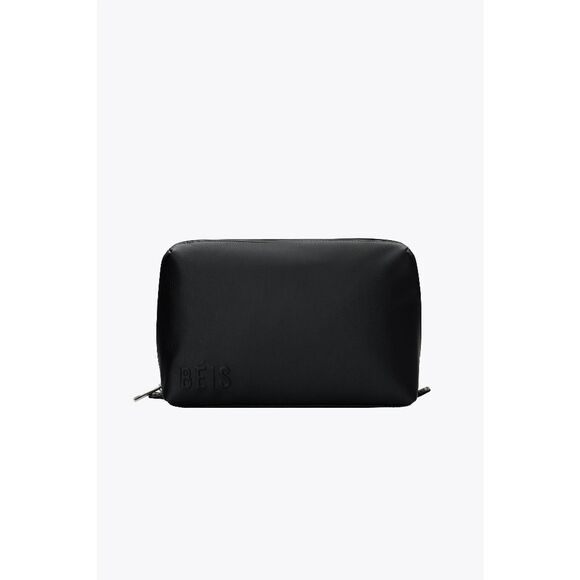 NWT BEIS The Medium Cosmetic Pouch in Black - Picture 1 of 3
